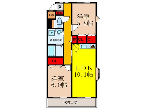 アレグレットの物件間取画像